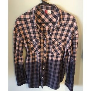 H&M Dip Died Lightweight Flannel